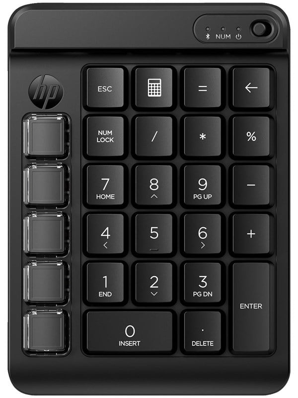 HP 435 Programmable Wireless Keypad (7N7C3AA) - Numpad - Engelsk - Svart