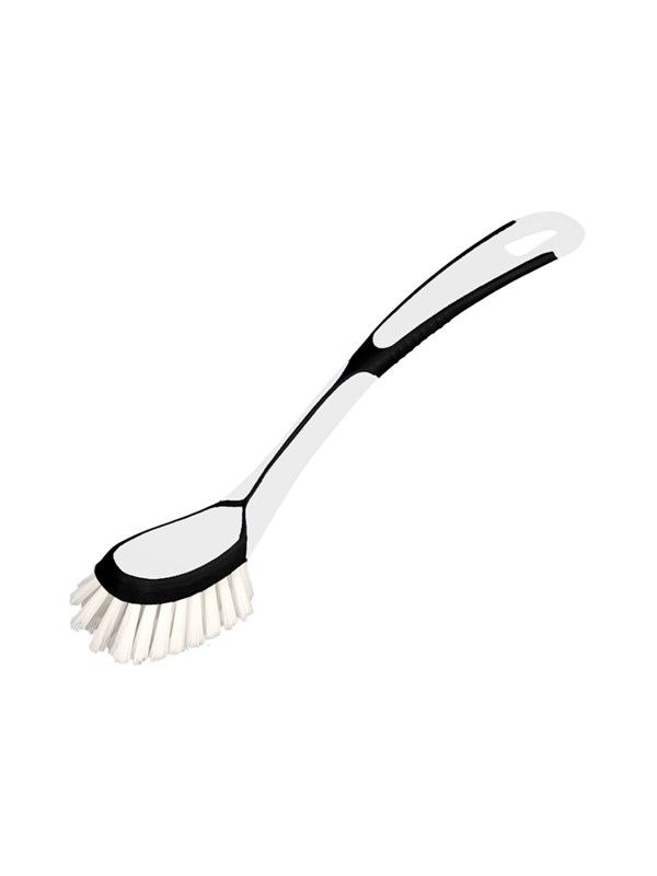 G.Funder Dishwashing brush with nylon bristles. 2-component handle in plastic and rubber.