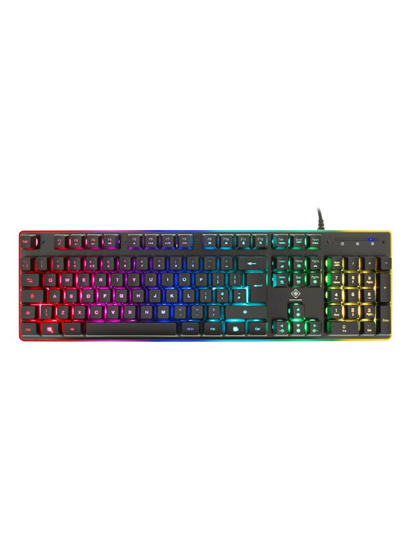 Deltaco GAMING Full Size - Gamingtastatur - Engelsk (Storbritannia) - Svart
