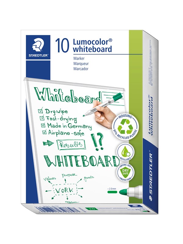 Staedtler Whiteboard marker Lumocolor.10 pcs Green
