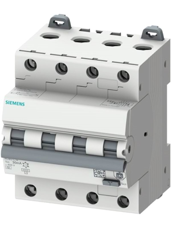 Siemens RCBO combi switch 3P+N 30mA 6kA C16A
