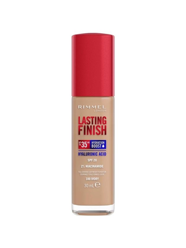Rimmel Clean Lasting Finish Foundation 100 ivory 30ml