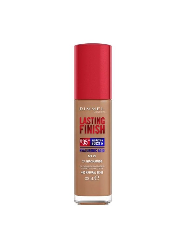 Rimmel Clean Lasting Finish Foundation 400 natural beige 30ml