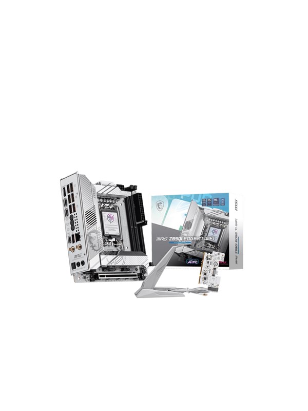 MSI MPG Z890I EDGE TI WIFI Hovedkort - Intel Z890 - Intel LGA1851 - DDR5 RAM - Mini-ITX