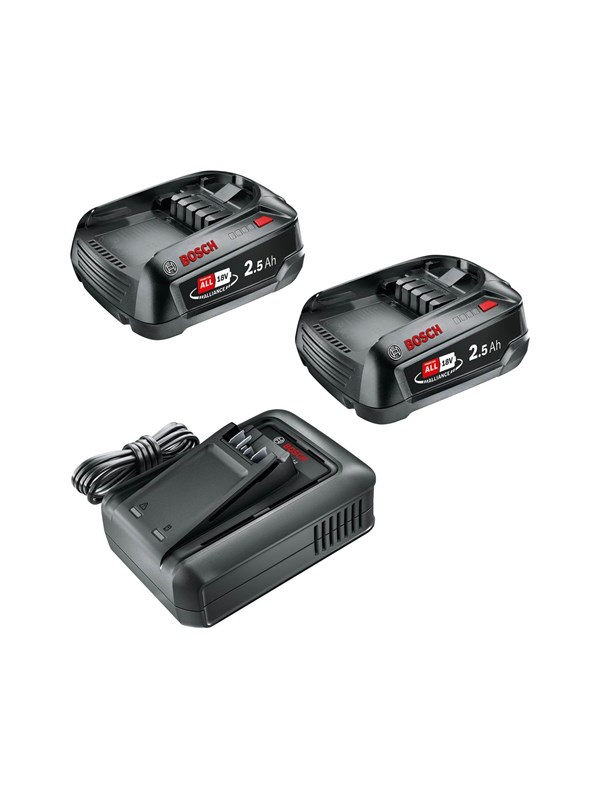 Bosch BATTERISETT 18V 2X2,5AH M/LADER AL18V-44