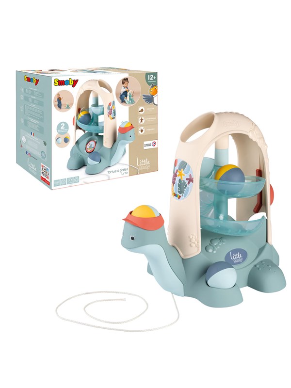 Smoby Little Skilpadde Trekkeleke med Kulebane