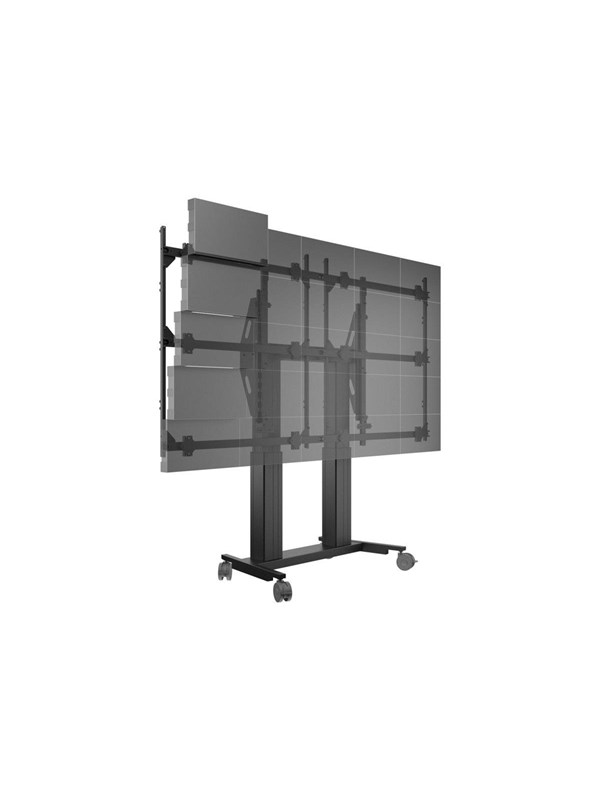 Multibrackets M Pro Series cart - for 5x5 LED video wall - motorised - black - Max - recommended for 135"