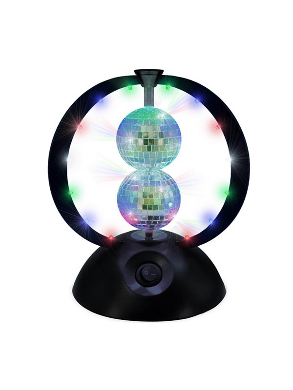 Music Rotating double mirror ball