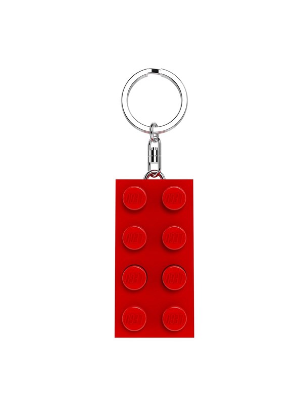 LEGO Minifigur LED-nøkkelring Klosse Rød 2x4 4006036-KE234HR