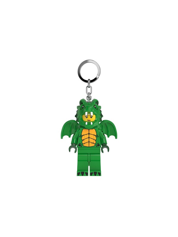 LEGO Euromic ® Minifigure™ LED 4006036-KE224H Lysegrønn Dragejente Nøkkelring