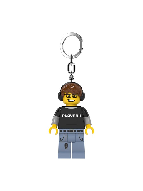 LEGO Minifigur LED-nøkkelring Gamer-fyr 4006036-KE217H