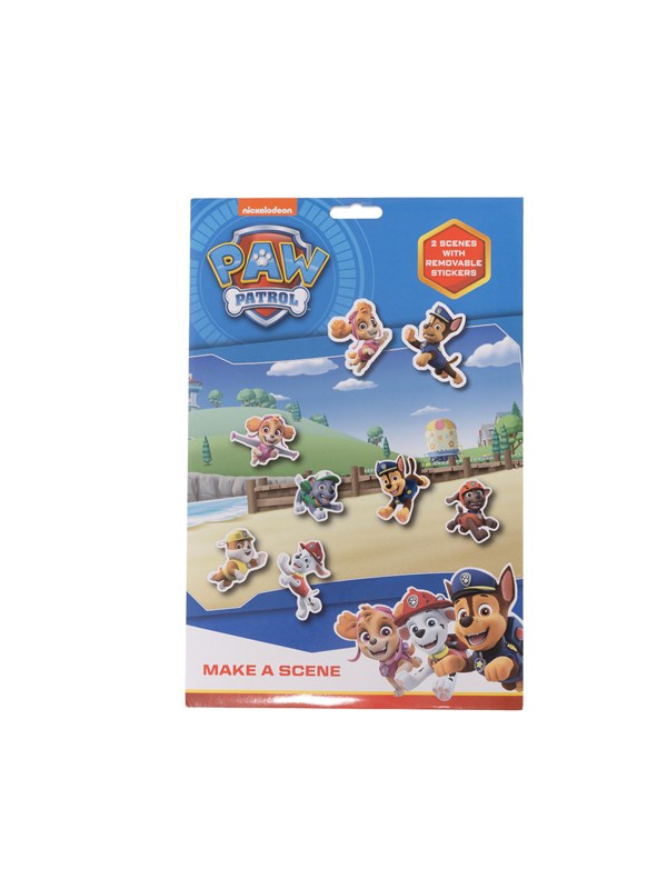Euromic PAW PATROL Gjenbrukbare klistremerker sett lag en scene, papir konvolutt, 21 x 34 cm