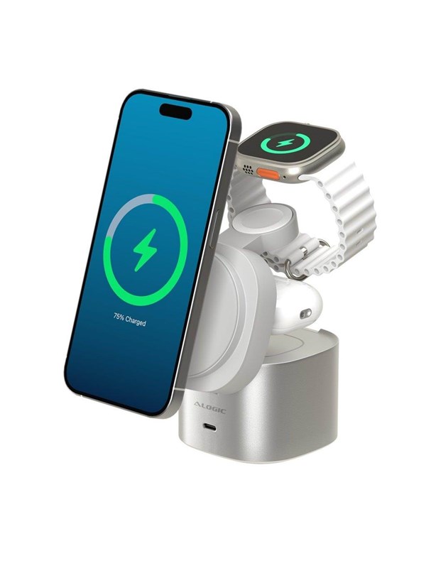 ALOGIC PowerPod 4-in-1 Qi2 Fast Wireless Charging Stand – 9350784102294