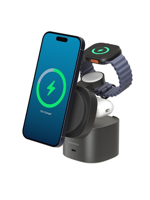 ALOGIC PowerPod 4-in-1 Qi2 Fast Wireless Charging Stand – 9350784102164