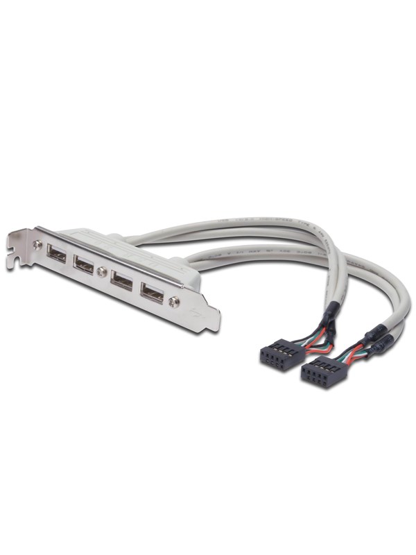 DIGITUS 4-Port USB Slot Bracket Cable