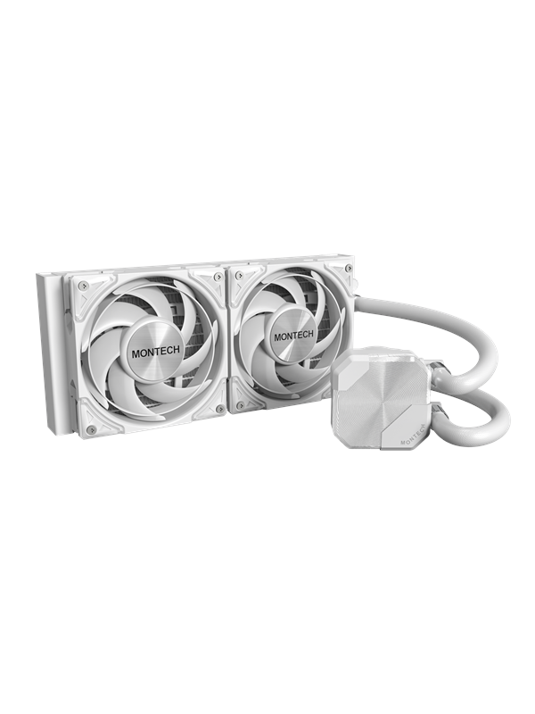 Montech HyperFlow240 Silent White - CPU Vannkjøling - Max 25 dBA