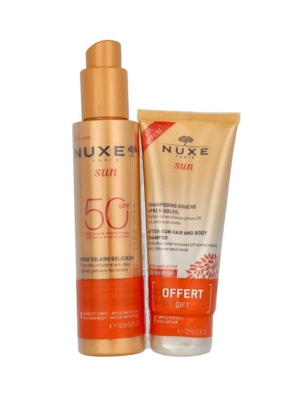 Nuxe Set : Sun After-Sun Shampoo For Hair & Body.