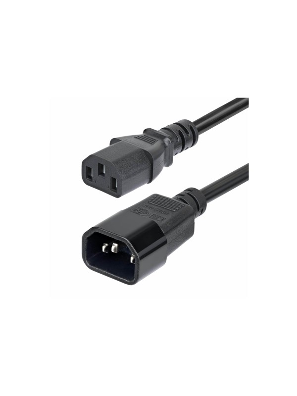 StarTech.com 4.5m Power Extension Cord C14 to C13 15A 250V KEMA-KEUR - power extension cable - IEC 60320 C14 to power IEC 60320 C13 - 4.6 m