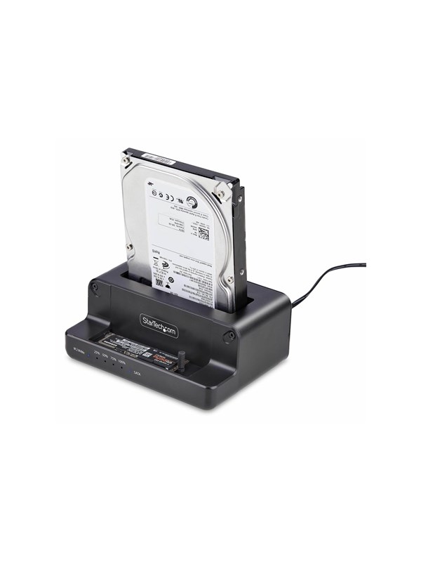 StarTech.com M.2 NVMe to 2.5/3.5" SATA Drive Duplicator Dual Bay Cloner - solid state / hard drive duplicator - TAA Compliant