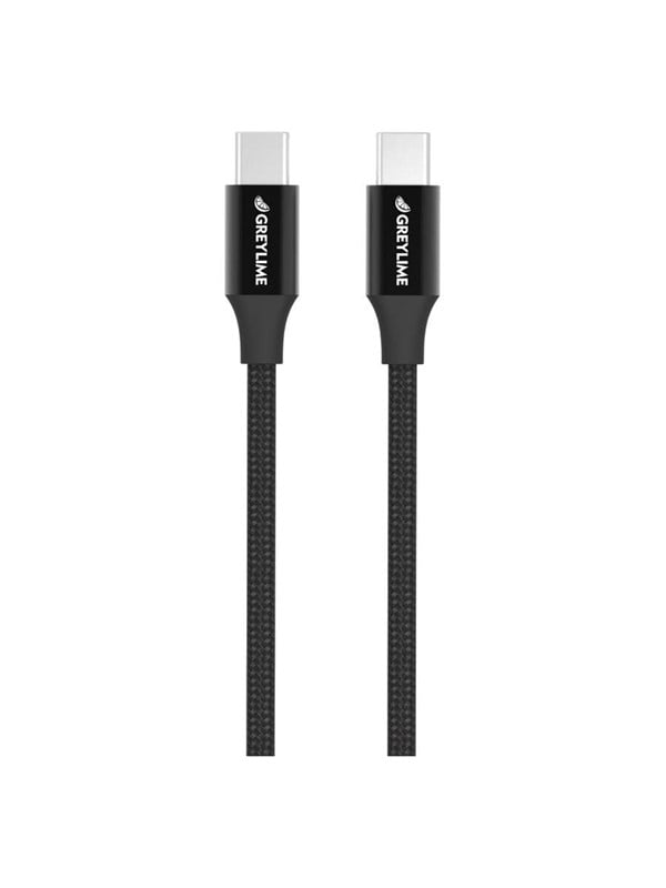 GreyLime Braided USB-C to USB-C Cable Black 1 m