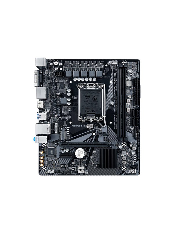 GIGABYTE H610M S2H V2 - 1.0 - motherboard - micro ATX - LGA1700 Socket - H610 Hovedkort - Intel H610 - Intel LGA1700 - DDR5 RAM - Micro-ATX
