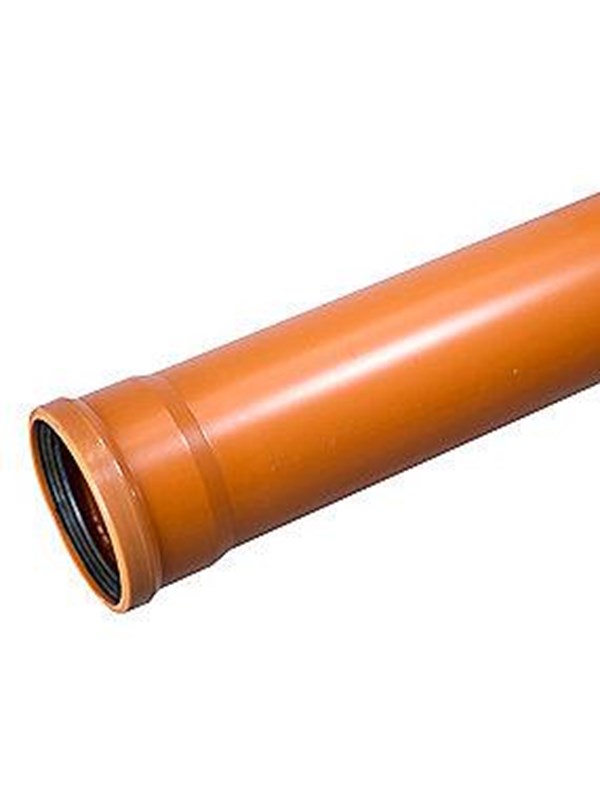 Wavin PVC sewer pipe 110x1000mm SN8 EN1401 – 5708525441883
