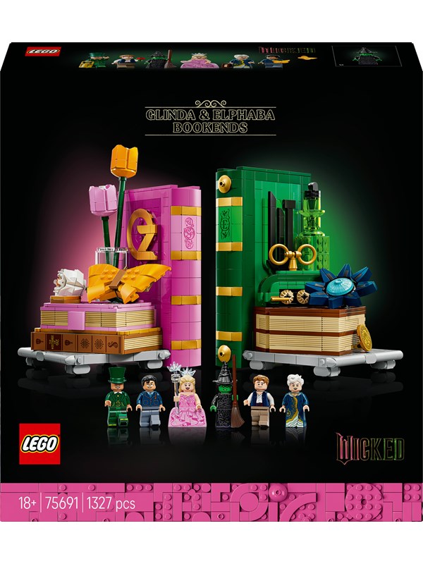 LEGO Wicked 75691 Glinda og Elphaba-bokstøtter