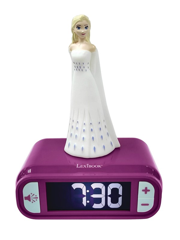 Frozen Alarm Clock with Night Light 3D design Elsa