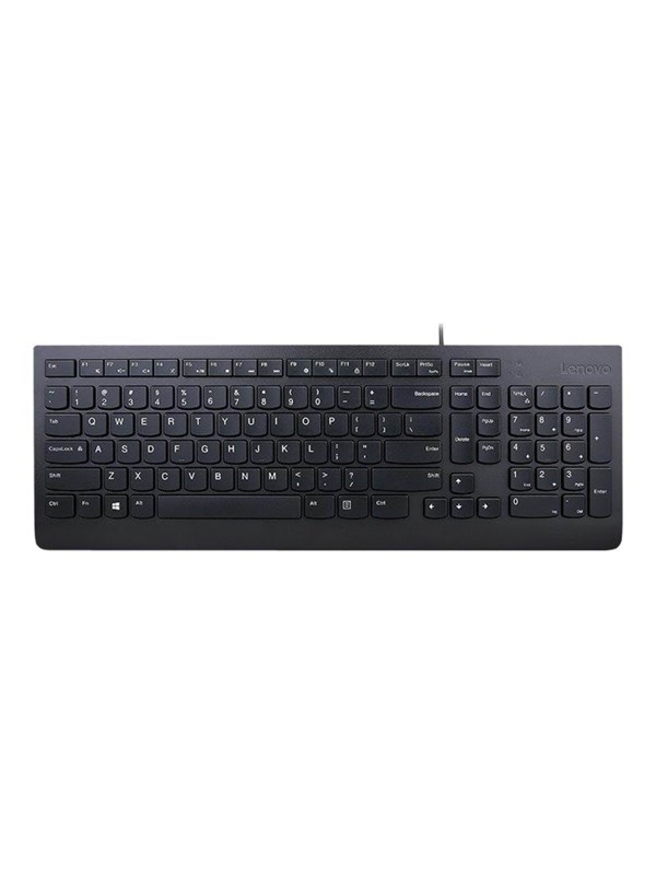 Lenovo Essential - keyboard - QWERTY - Norwegian - black Input Device - Tastatur - Norsk - Svart