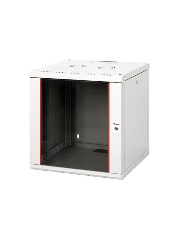 Equip Pro Mount - rack - 600x600 mm with glass door removable and lockable panels assembled - 12U