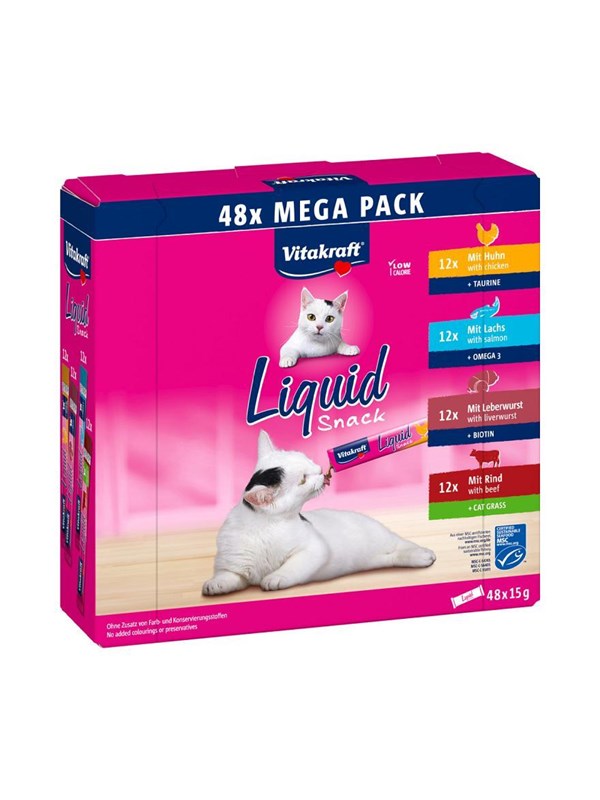 Vitakraft - Liquid Snack Big Pack 48x15 g