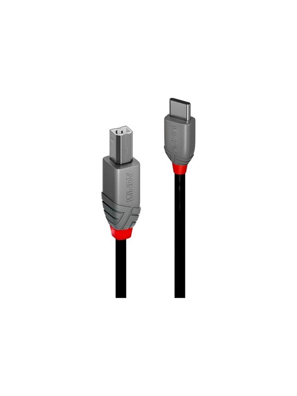 Lindy Anthra Line - USB-C cable - 24 pin USB-C to USB Type B - 1 m