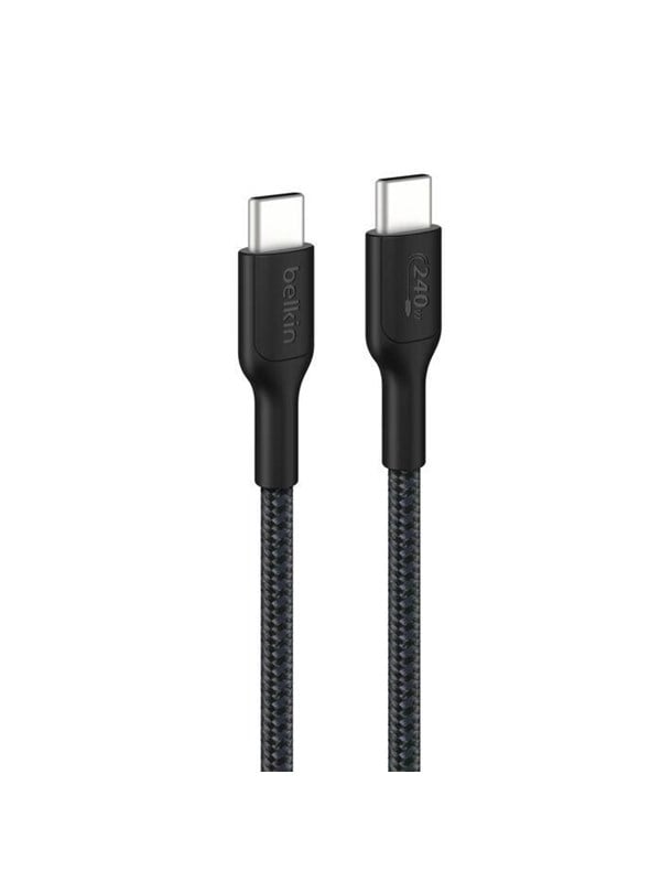 Belkin USB-C TO USB-C 240W 2.0 BRAIDED PCR 1M BLACK