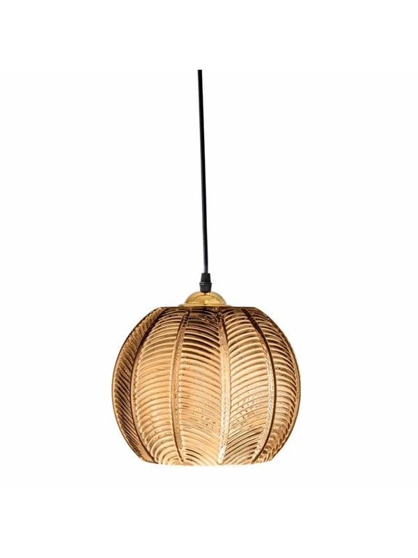 Bloomingville - Adar Glass Pendant Lamp 22x20 cm - Brown