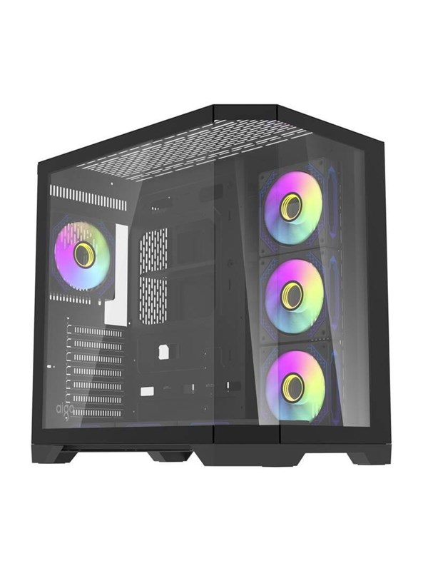 Darkflash FT418 PRO Computer Case with 7 ARGB Fans - Black - Kabinett - Svart