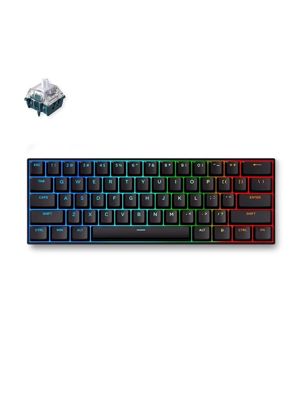 MCHOSE Ace 60 Pro TTC Uranus Magnetic SE Hall Effect - Gamingtastatur - Uten numpad - Engelsk (USA) - Svart