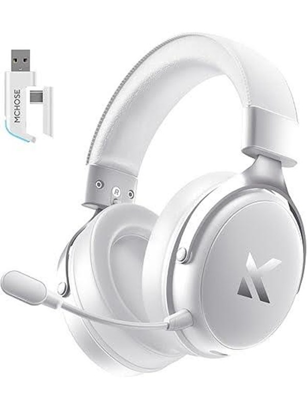 MCHOSE V9 Pro Wireless Gaming Headset - Icy White