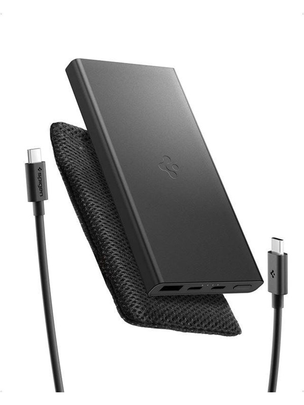 Spigen Essential 10 -000mAh 22.5W Portable Charger - black EA2210 - 10000 mAh