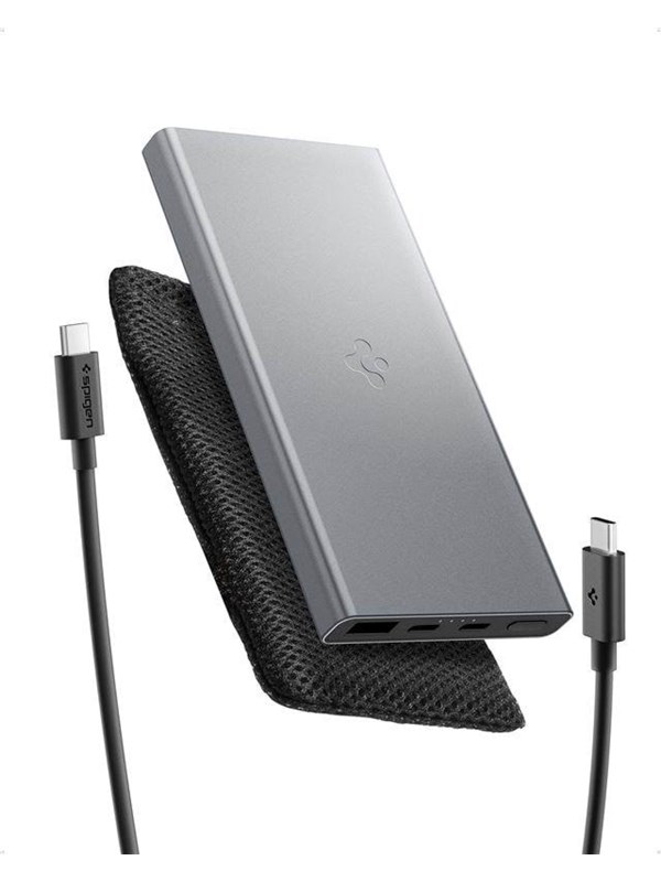 Spigen Essential 10 -000mAh 22.5W Portable Charger - gray EA2210 - 10000 mAh