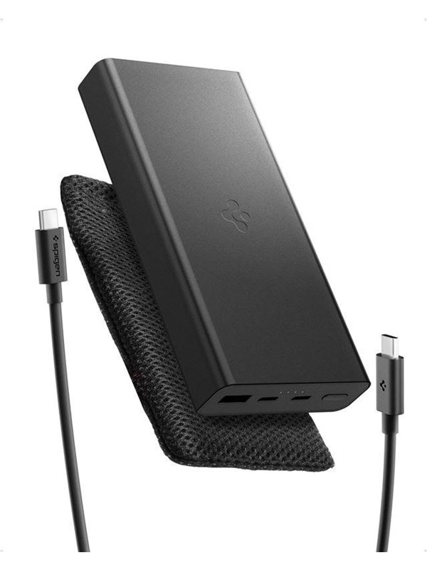 Spigen Essential 20 -000mAh 30W Portable Charger - black EA3020 - 20000 mAh