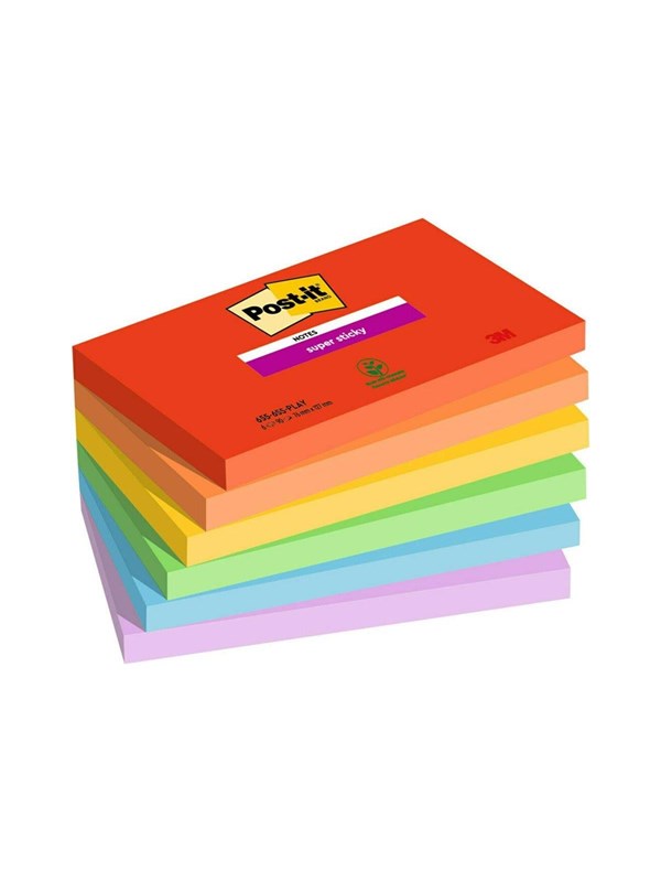 3M Post-it Super Sticky 655-6SS-PLAY