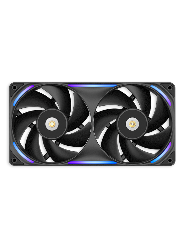 NZXT F240X - Kabinettvifte - 240mm - Svart med RGB LED-lys - 41 dBA