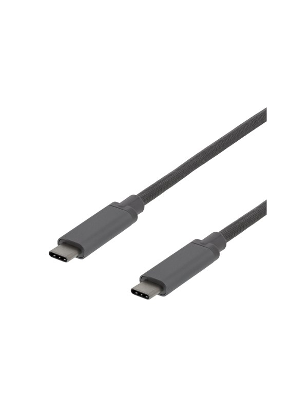 Deltaco USBC-1362 - USB-C cable - 24 pin USB-C to 24 pin USB-C - 1 m