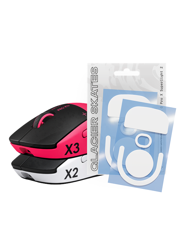 Threepointzero Glacier Skates - for Logitech G Pro X Superlight 2 & Superstrike
