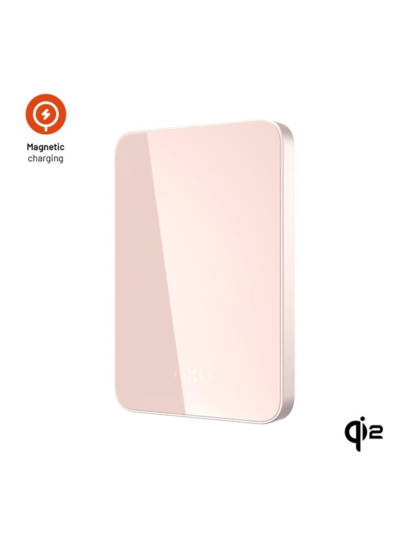 FIXED MagZen 5 Crystal Qi2 standard 5000 mAh Pink - 5000 mAh