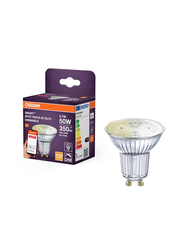 Osram SMART+ PAR16 350lm 4.7W/827 (50W) GU10 36° Zigbee
