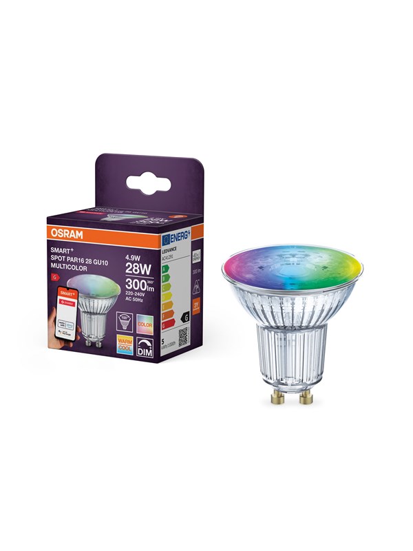 Osram SMART+ PAR16 350lm 4.9W/RGBW (50W) GU10 36° Zigbee