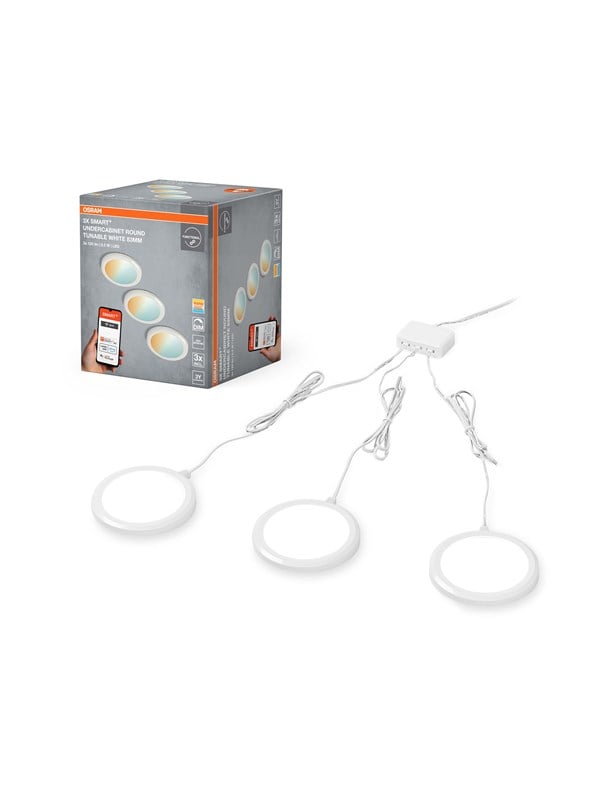 Osram SMART+ Undercabinet rund 210lm 6.5W/827-865 83mm 3 pack WiFi