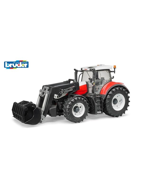 Bruder Steyr 6300 Terrus CVT traktor med frontlaster lekesett