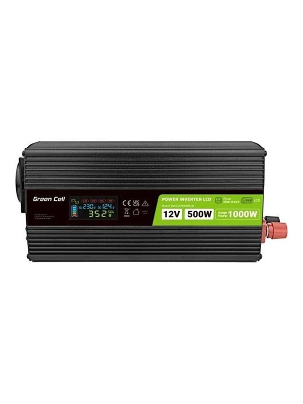 Green Cell - DC to AC power inverter - 500 Watt Strømforsyning (PSU) - 500 Watt - ATX - 80 Plus
